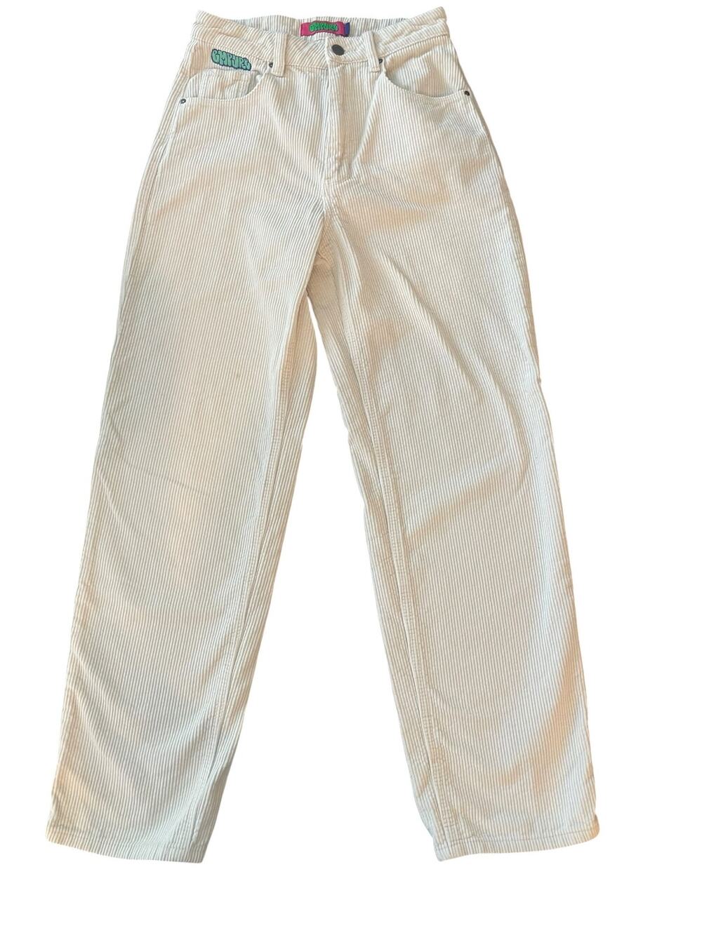 Empyre Off-White Corduroy Skate Pants Size 1